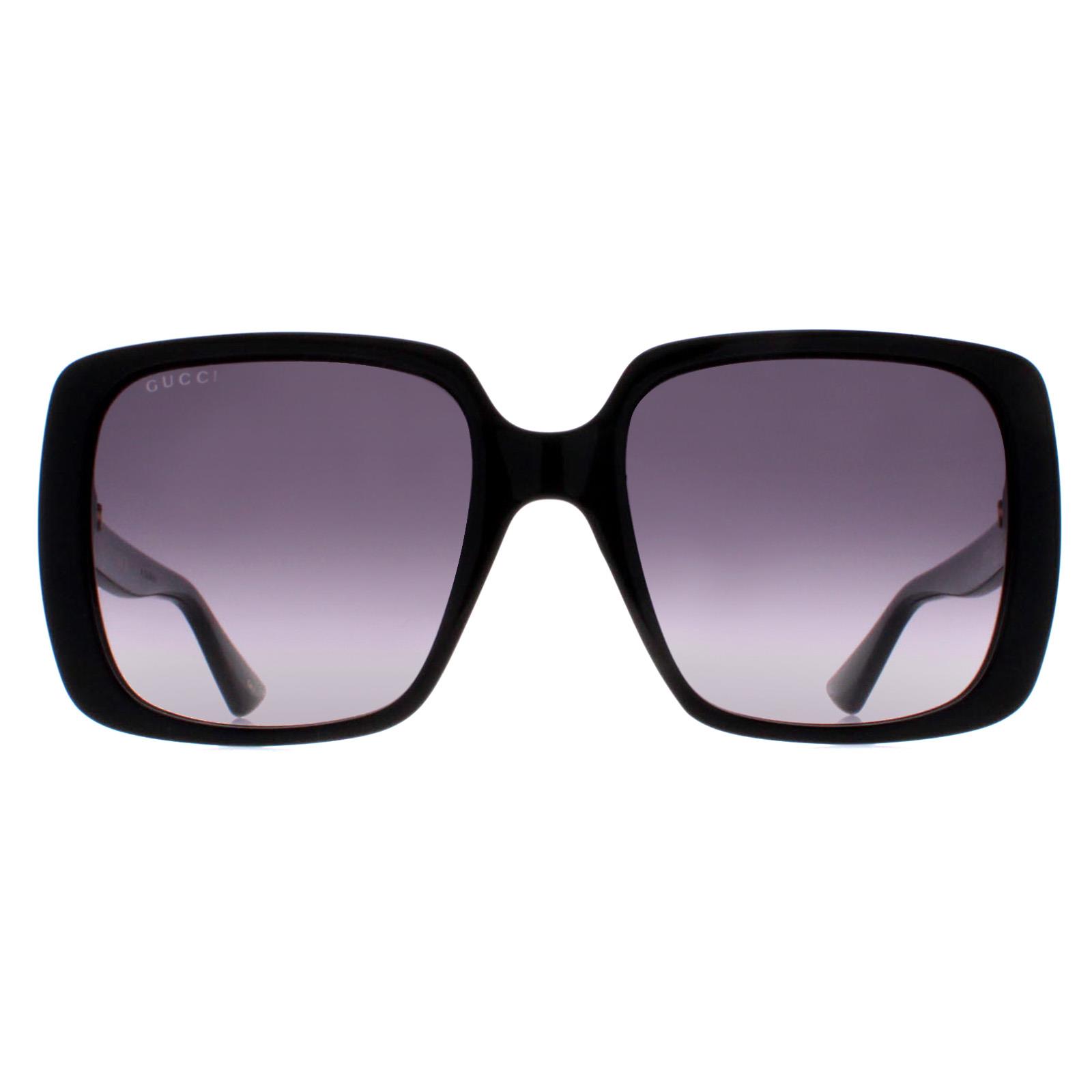 Gucci Square Womens Schwarz Grau Gradient GG0632S Image