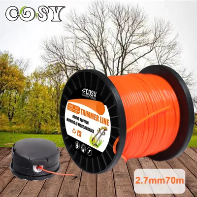 String Circular Trimming Line For Universal Replacement Orange Premium Nylon String Trimming Line Suitable Medium To Heavy Grass