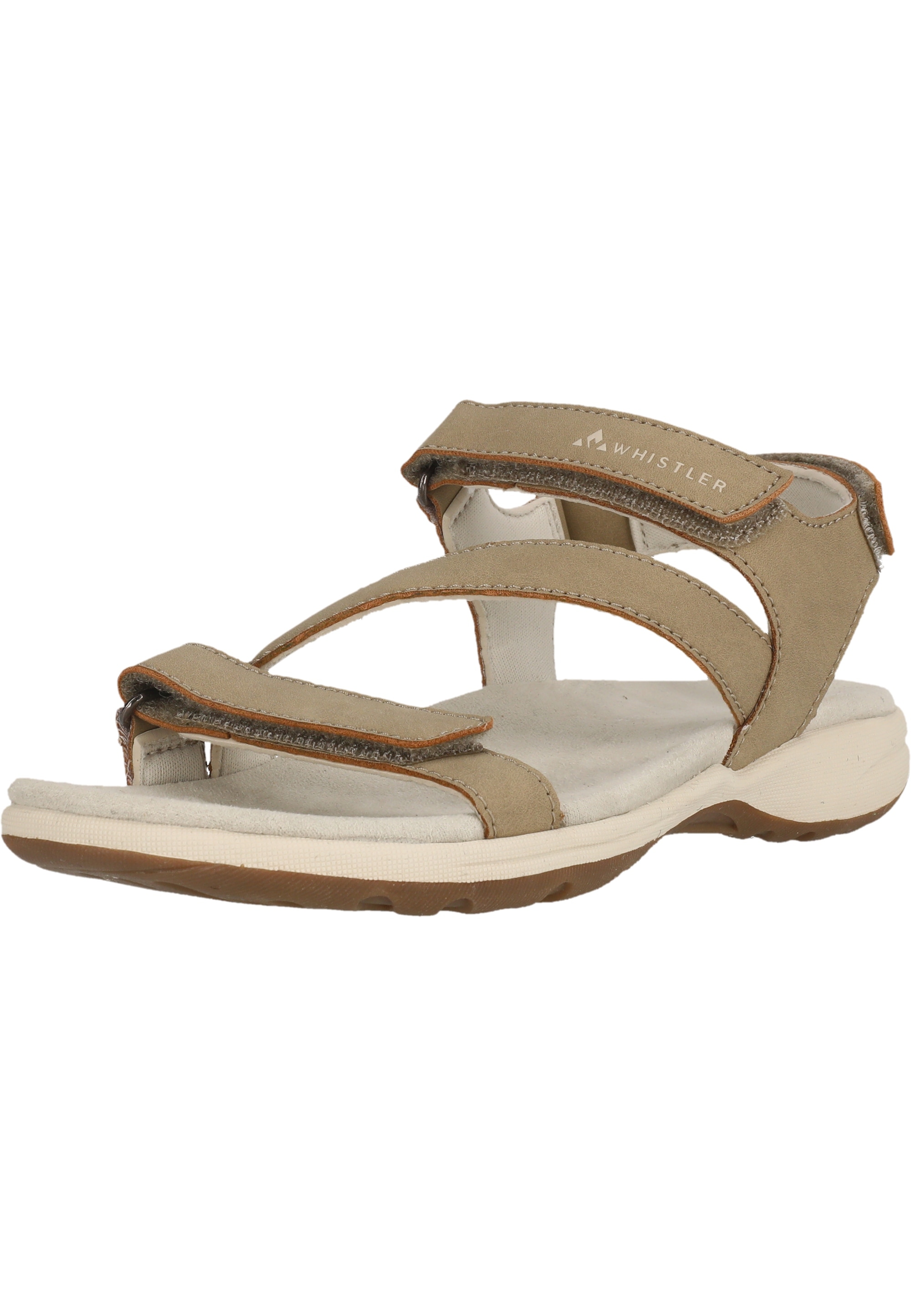 Badeschuh WHISTLER "Malena", Damen, Gr. 37, braun, Polyurethane, Schuhe Badeschuh, mit einstellbaren Riemen und gepolstertem Absatz