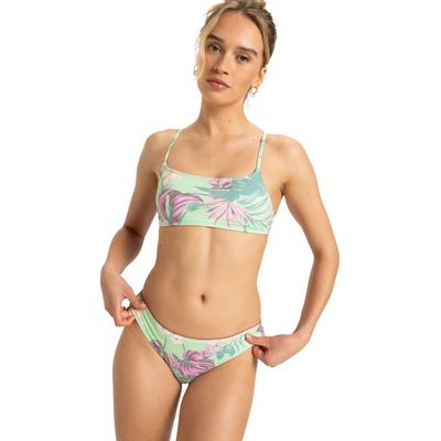 Bustier-Bikini ROXY "INTO THE SUN BRAL CHEEKY SET", Damen, Gr. L (40), N-Gr, foam grün c, Obermaterial: 85% Polyester, 15% Elasthan, sportlich, Bikini-Sets Image