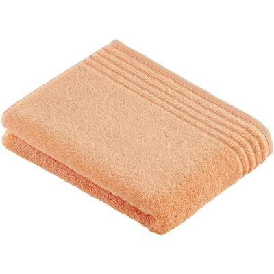 Badetuch VOSSEN "Vienna Style Supersoft", rot (apricot), B:67cm L:140cm, Walkfrottee, Baumwolle, Handtücher (Packung), Supersoft Baumwolle Image