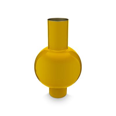 Dekovase PIP STUDIO "Vase", gelb (ocker), B:24cm H:40cm T:24cm Ø:24cm, Metall, Vasen Image