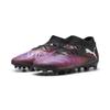 Fußballschuh PUMA "FUTURE 8 PRO FG/AG Fußballschuhe Jugendliche", Kinder, Gr. 34.5, schwarz, weiß glowing rot, Obermaterial: Textil, Synthetik; Futter: Textil, Synthetik; Innensohle: Textil; Laufsohle: Synthetik, Schuhe