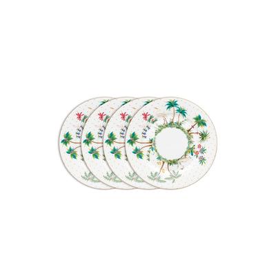 Teller-Set PIP STUDIO "Kuchen-Teller Jolie - Punkte, Ø 17 cm", weiß, 4 tlg., Porzellan, Geschirr-Sets, Frühstücksteller im 4er Set Image