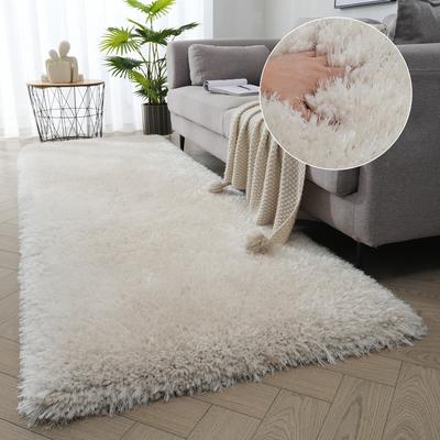 Hochflor-Läufer "Micro exclusiv Teppich, sehr hoher Flor, weich durch Mikrofaser" Gr. 12, beige (creme), B:80cm H:78mm L:250cm, Kunstfaser, GUIDO MARIA KRETSCHMER HOME & LIVING, Teppiche, weich, Microfaser, unifarben, Schlafzimmer, Wohnzimmer,... Image