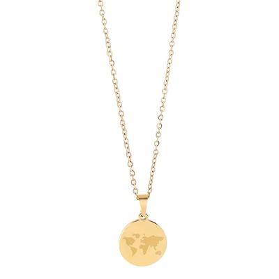 Kette mit Anhänger ADELIA´S "Neuheit 2025 - Damen Edelstahl Halskette mit Anhänger", gold, Halsketten, Damen, unbekannt, Edelstahl Image