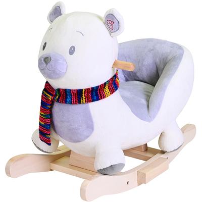 Schaukeltier KNORRTOYS "Eisbär Fred", grau (weiß, grau), Schaukeltiere, KinderB:36cm H:53cm T:62cm, Plüsch, mit Soundfunktion, B:36cm H:53cm T:62cm
