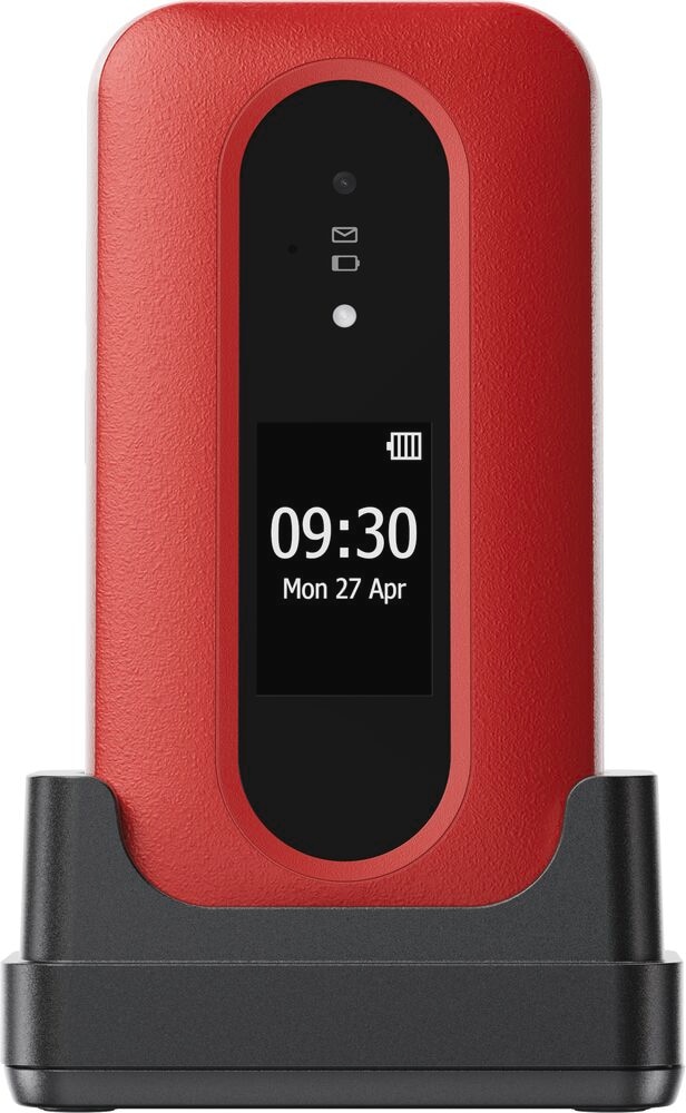 DORO Klapphandy "Leva L30", rot, B:9cm H:5,5cm T:19,1cm, Mobiltelefone Image