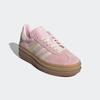 Sneaker ADIDAS ORIGINALS "GAZELLE BOLD", Gr. 43, clear pink, cream weiß, gold metallic, Leder, Synthetik, sportlich, Schuhe, Topseller