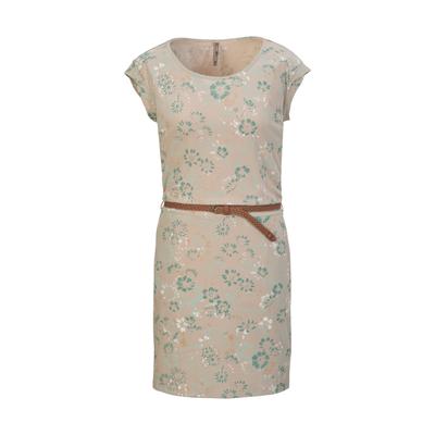 Sommerkleid "GS 43 WMN DRSS", Damen, Gr. 44, Normalgrößen, beige (hellbeige), Oberstoff: 93% Baumwolle, 7% Viskose, G.I.G.A. DX BY KILLTEC, sportlich, Kleider, Kleid mit floralem Print, Bindegürtel, 100% Baumwolle Image