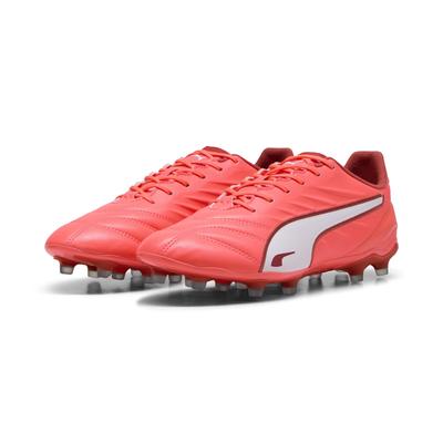 Fußballschuh PUMA "KING PRO FG/AG Fußballschuhe Erwachsene", Gr. 42.5, glowing rot weiß fire, Obermaterial: Synthetik; Futter: Synthetik, Textil; Innensohle: Textil; Laufsohle: Synthetik, Schuhe Image