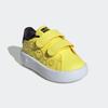 Klettschuh ADIDAS SPORTSWEAR, Gr. 23, bright gelb, core schwarz, cloud weiß, Synthetik, Textil, sportlich, Schuhe, Design auf den Spuren des adidas Stan Smith, für Kinder