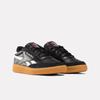 Sneaker REEBOK CLASSIC "CLUB C REVENGE VINTAGE", Gr. 42,5, schwarz-weiß (schwarz, weiß, gum), Leder, Synthetik, sportlich, Schuhe