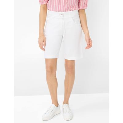 Bermudas BRAX "Style MAINE B", Damen, Gr. 46, Normalgrößen, weiß, 78% Baumwolle, 19% Lyocell, 3% Elasthan, Hosen Image