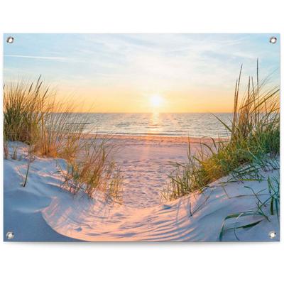 Poster REINDERS "Sonnenuntergang", beige (farbe bild(er): beige), B:80cm H:60cm T:0,1cm, Leinwand, Bilder Image