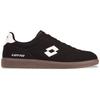 Sneaker LOTTO, Gr. 45, schwarz-weiß (schwarz, weiß), Synthetik, unifarben mit Farbeinsatz, sportlich, Schuhe, - auch in Kindergrößen erhältlich