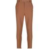 Stoffhose 2Y STUDIOS "2Y Studios 2Y Cropped Pants", Herren, Gr. 32, Normalgrößen, braun, 65% Polyester, 32% Baumwolle, 3% Elasthan, unifarben, skinny fit, Hosen