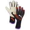 Torwarthandschuhe PUMA "FUTURE Ultimate NC Fußball Torwarthandschuhe Unisex", Damen, Gr. 9, schwarz glowing rot lila glimmer, Handfläche: 100% Latex; Handrücken: 82% Polyester, 9% Silikon, 9% Elasthan, Handschuhe