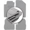 Tappetini auto grigi per: Peugeot 206 hatchback, SW, station wagon, CC, cabrio (1998-2010)