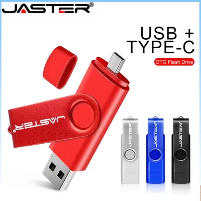 Metal OTG 2 IN 1 Type C Pen Drive 128GB USB Memory Stick 4GB 8GB 32GB 64GB 128GB Cle USB Cle USB