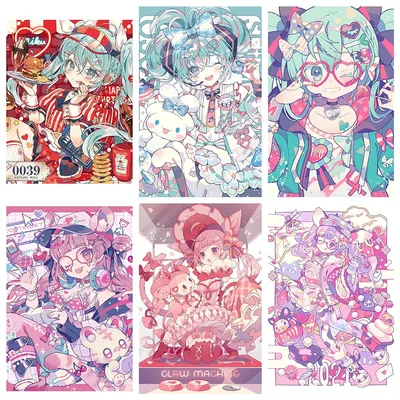 5D Diamond Painting Anime Girl Full Round Diamond Mosaic Embroidery DIY Cartoon Cross Stitch Art
