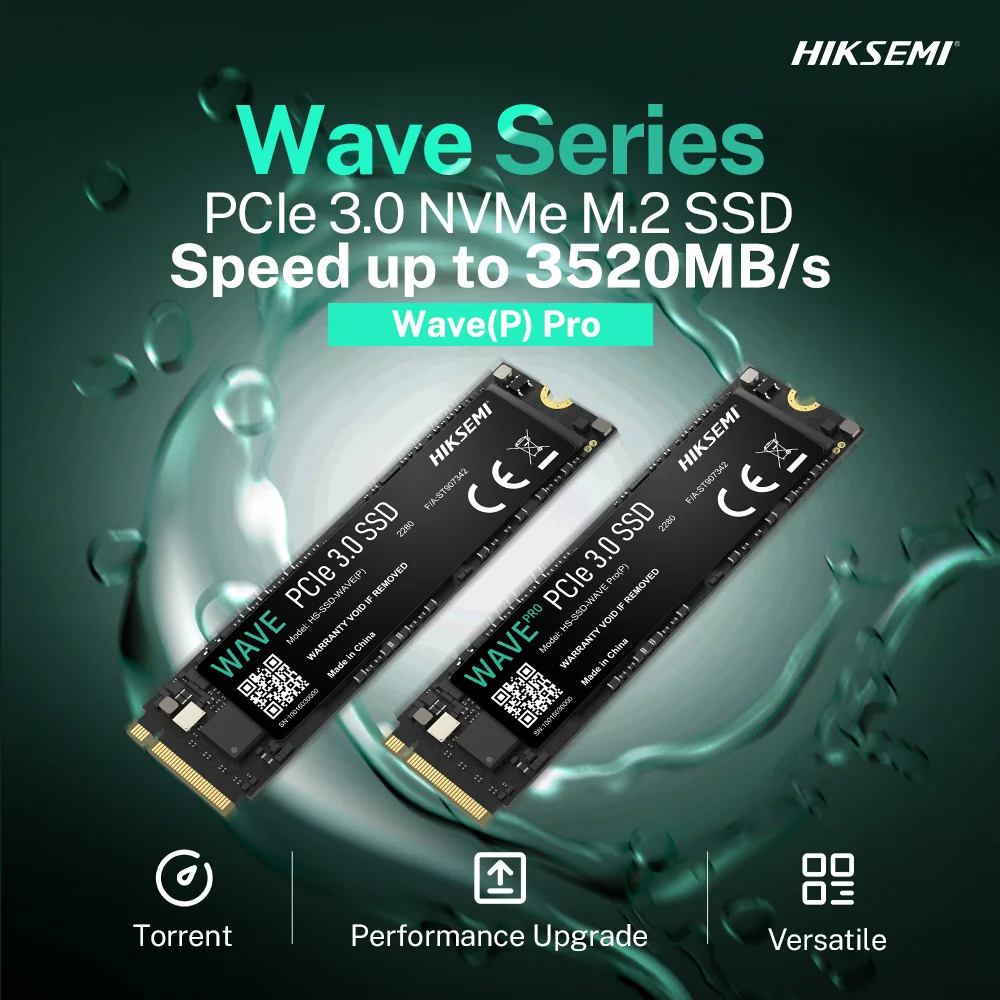 HIKSEMI M2 SSD WAVE Pro(P) 3520MB/s NVMe 256GB 512GB 1TB 2TB M.2 PCIe 3.0 2280 Unità a stato solido per laptop desktop