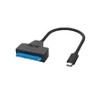 Cavo da USB 3.1 tipo C a SATA 3.0 da 20 cm Convertitore da USB-C tipo C a Serial ATA III 7 + 15 a 22 pin per MacBook SmartPhone HDD SSD da 2,5"