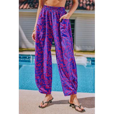 Sangria Sands Floral Cover-Up Pants