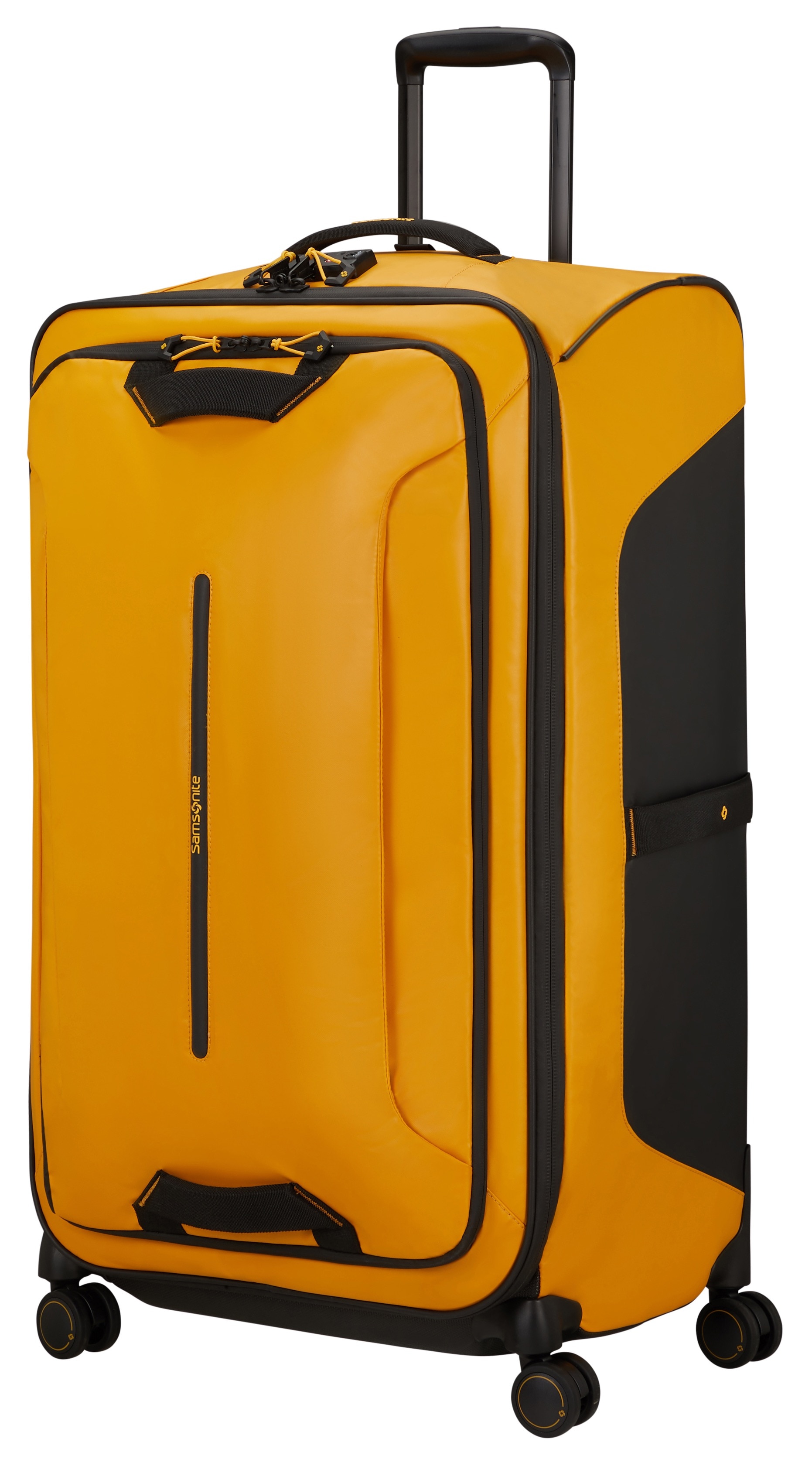 Weichgepäck-Trolley SAMSONITE "ECODIVER, verschiedene Größen und Farben", Gr. B/H/T: 47 x 79 x 32 117, gelb, Nylon, Polyester, Koffer, Koffer Reisegepäck Weichgepäck-Koffer Fronttasche Image