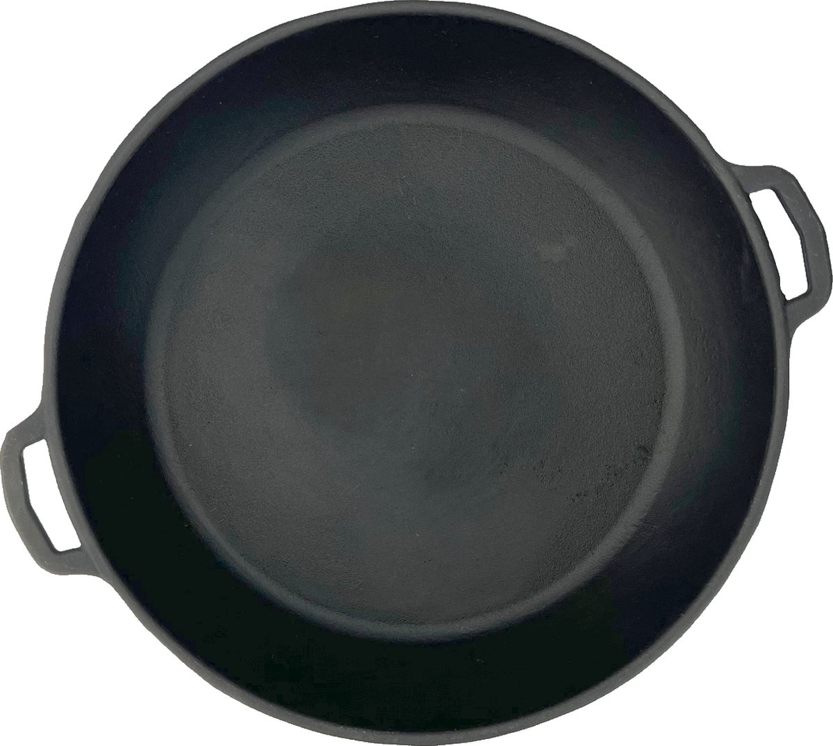 MAYSTERNYA Grillpfanne aus Gusseisen - ø 28 x 6 cm - BBQ-Zubehör - Mattschwarz Image