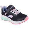 Sneaker SKECHERS "SKECHERS ELITE SPORT TEMPO", Kinder, Gr. 32, bunt (schwarz, multi), Textil, Lederimitat, kontrastfarbene Details, sportlich, Schuhe, Trekking Schuh mit Klettverschluss, Größenschablone zum Download
