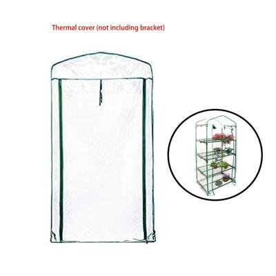 TEMU 1pc Mini Greenhouse Pvc Cover - Sturdy Portable Gardening Stand Pvc Cover For Small Porch House, Suitable For Planting Plants And Flowers Indoors And Outdoors (transparent Cover Without Bracket)