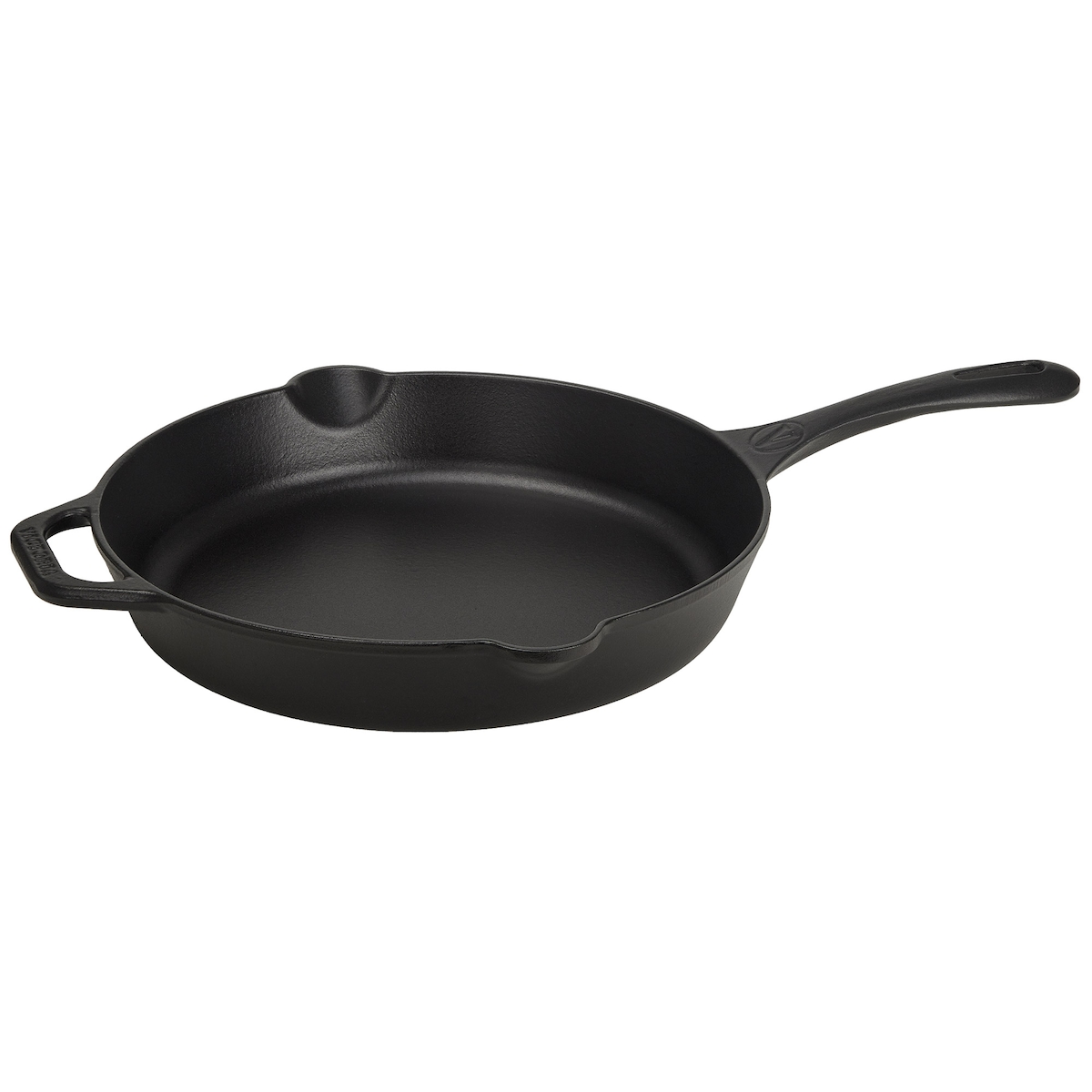 Victoria Emaillierte Gusseisenpfanne Induction 25cm, Cast Iron Skillet ohne PTFE, VIC-36270, Schwarz Image