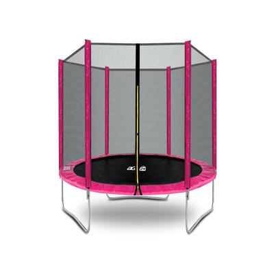 Aga SPORT TOP Trampolin,Kindertrampolin mit Sicherheitsnetz 180 cm Rosa Image