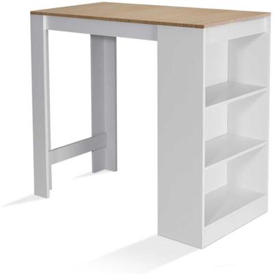 Bartisch barth 2 bis 4 Personen weißes Holz Buchenholzplatte Image