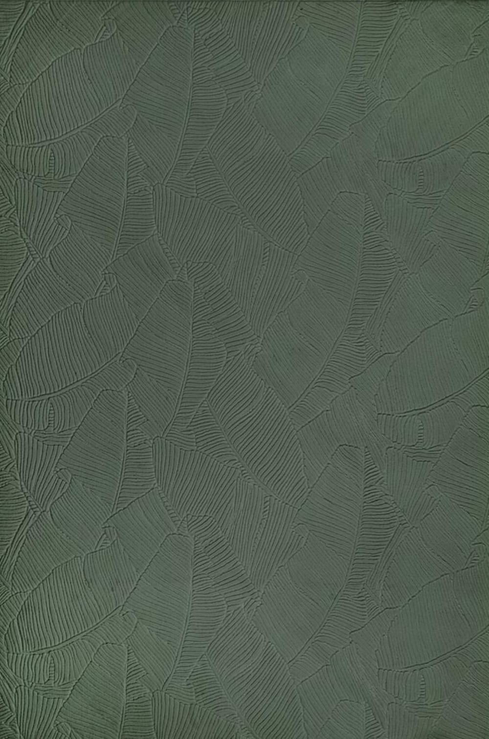 Tappeto moderno pelo corto salotto antiscivolo 3D, verde, 140 x 200 cm