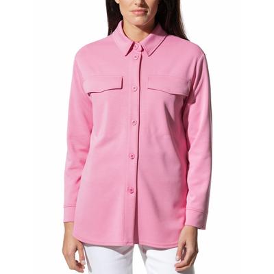 Walbusch Damen Jersey-Hemdjacke Pink noch offen: Muster Image