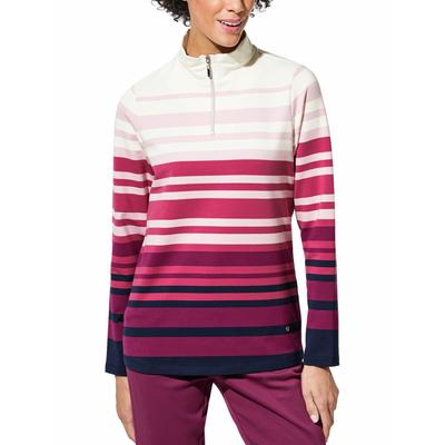 Walbusch Damen Wohlfühl-Troyer Streifenmix Pink gestreift Image