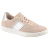Sneaker LEGERO "SILENCE", Damen, Gr. 37, tasso (beige), silberfarben, Veloursleder, Glattleder, sportlich, Schuhe, Retro Sneaker, Schnürschuh mit zusätzlichem Innenreißverschluss