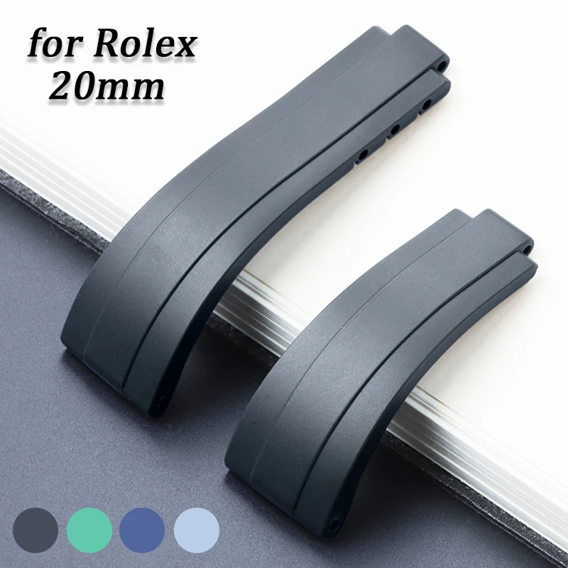 20mm silikon armband für rolex gummi armband hochwertiges armband für daytona submariner gmt yacht-master universal armband Image