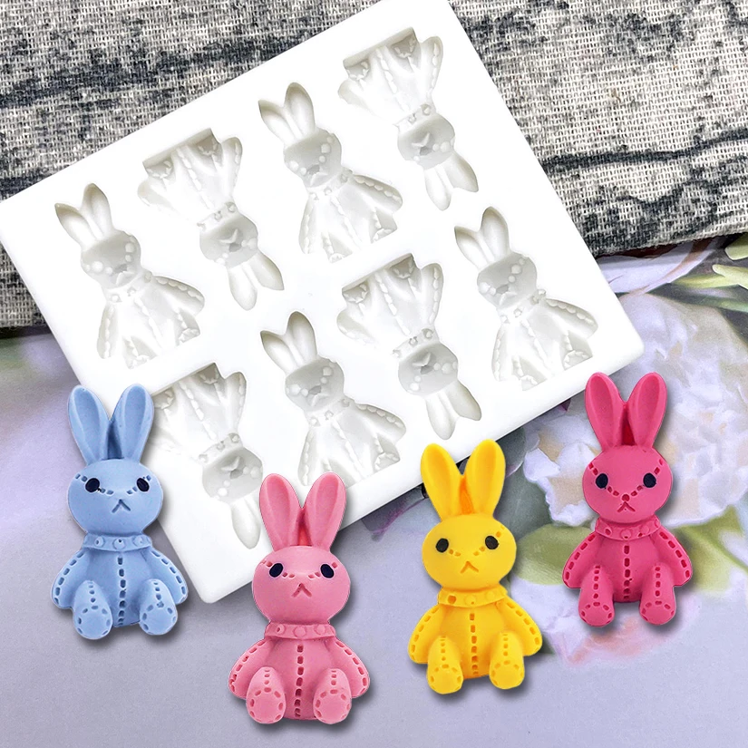 Osterhase Silikonform Sugarcraft Schokolade Cupcake Backform Fondant Kuchen Dekorieren Werkzeuge Image