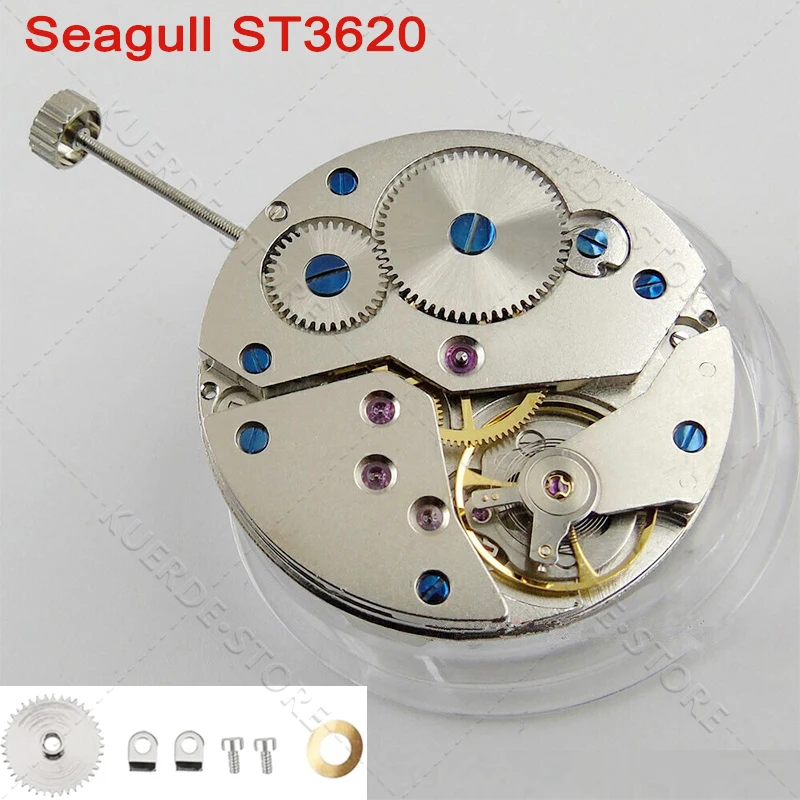 Neues Seagull ST3620 6498 Uhrwerk, Handaufzug, Sportuhr, Reparatur 17 Schmuck, Sportdatum und 6:00 PM, mechanisches Uhrwerk Image