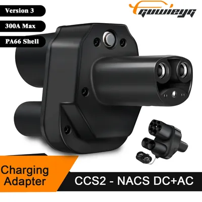 GUWIEYG CCS2 to Telsa AC DC Adapter Fit NACS Electric Vehicle Car EV Charger Connector CCS2 For