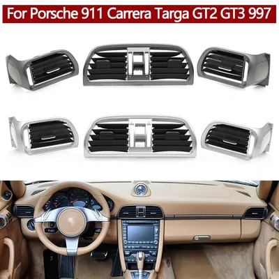 Front Air Conditioner Left Right Central AC Vent Grille Oulet Cover Panel For Porsche 911 Carrera
