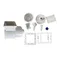 Kit d'écumoire de piscine blanche haute performance, outils de piscine faciles à utiliser, écumoire à bouche étroite pour piscine extérieure hors sol