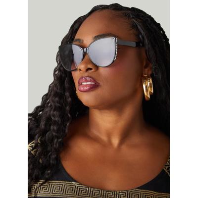 Crystal Cat Eye Tinted Sunglasses
