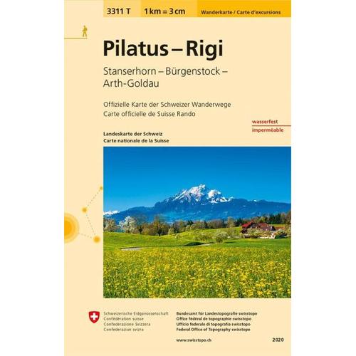 3311T Pilatus - Rigi Wanderkarte