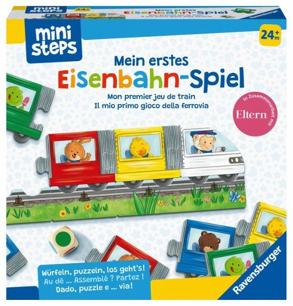 Ravensburger 4187 - ministeps®, Mein erstes Eisenbahn Spiel, Puzzle, Würfelspiel - Ravensburger Verlag