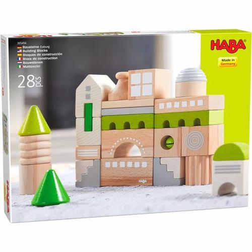 HABA 305456 - Bausteine Coburg, Bauklötze, 28 Teile - Haba