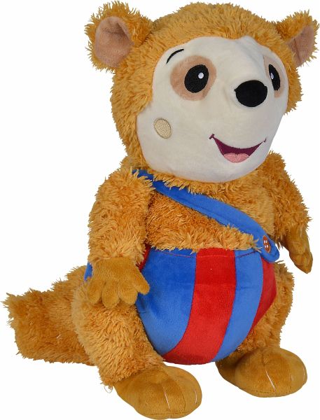 Simba 109241017 - Bobo Siebenschläfer, Sing mit Mir Plüschtier, 35cm - Simba Toys